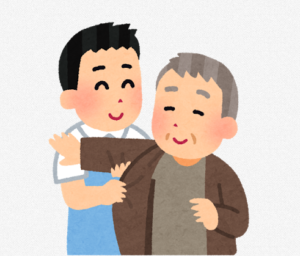 介護士とおじいさん