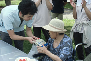 常盤公園で誕生会